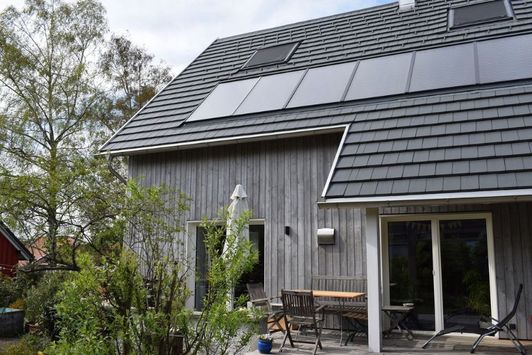 Solarthermieanlage auf Dach